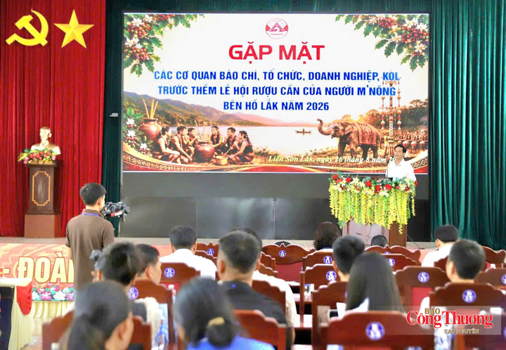 Ban tổ chức Lễ hội Rượu cần của người M’nông bên hồ Lắk năm 2026 tổ chức gặp mặt các cơ quan báo chí, tổ chức, doanh nghiệp, KOL.