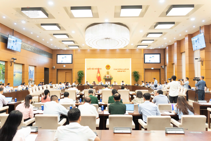 Ủy ban Thường vụ Quốc hội cho ý kiến về dự án Luật sửa đổi, bổ sung một số điều của Luật Thương mại, Luật Cạnh tranh, Luật Quản lý ngoại thương, Luật Bảo vệ quyền lợi người tiêu dùng.