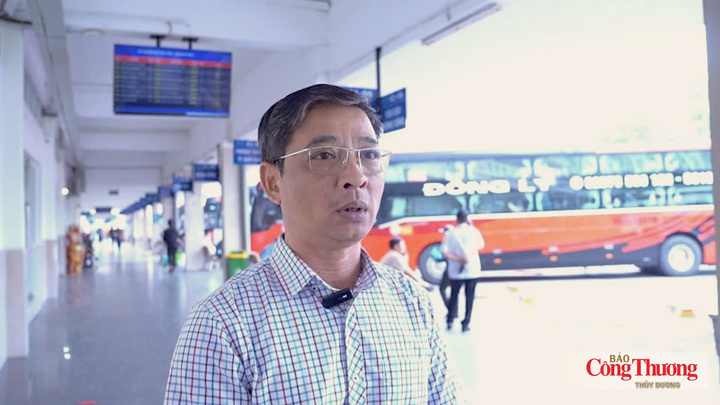 Ông Trần Mạnh Hà, Phó Giám đốc Bến xe Giáp Bát.
