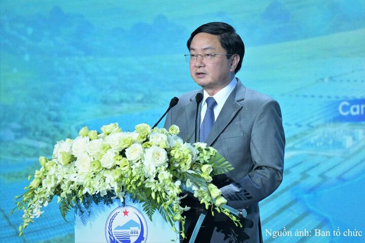 Bí thư Tỉnh ủy Tây Ninh Nguyễn Văn Quyết phát biểu khai mạc hội nghị.