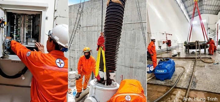 Thực hiện kiểm tra các thiết bị cơ điện trong chương trình sửa chữa lớn tổ máy H2.