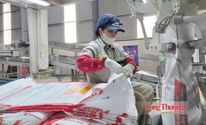 Hoạt động sản xuất tại Nhà máy thức ăn chăn nuôi Japfa tại xã Bình Nguyên, tỉnh Phú Thọ.