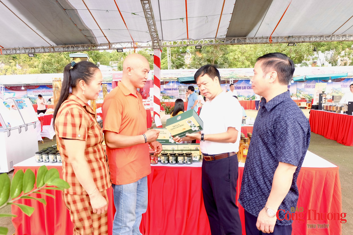 Sản phẩm sâm Lai Châu hấp dẫn người tiêu dùng và du khách.