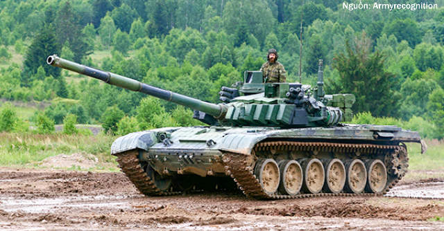 Xe tăng chiến đấu chủ lực T-72. Nguồn: Armyrecognition