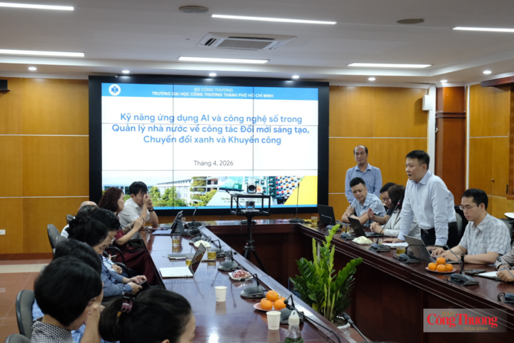 Bộ Công Thương tổ chức lớp bồi dưỡng kiến thức chuyên sâu về chuyển đổi số năm 2026 dành cho cán bộ, công chức.