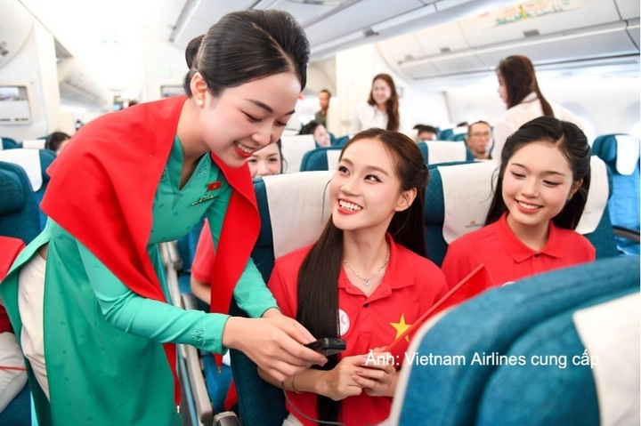 Giai điệu mừng Quốc khánh vang lên trên chuyến bay Vietnam Airlines - 6