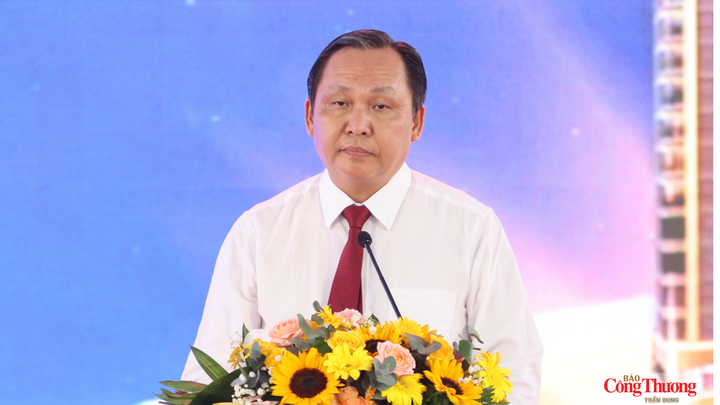 Ông Lê Công Lý - Phó Chủ tịch Thường trực UBND TP. Cần Thơ, phát biểu tại lễ khởi công.