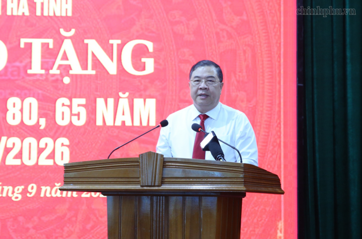 Phó Thủ tướng Thường trực Phạm Gia Túc phát biểu tại buổi lễ - Ảnh: chinhphu.vn/Nguyễn Hoàng