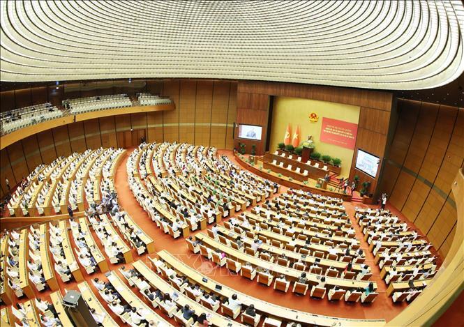 Toàn cảnh hội nghị tại phòng họp Diên Hồng, Nhà Quốc hội, Hà Nội. Ảnh: Phương Hoa/TTXVN