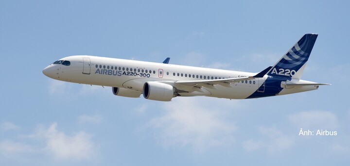 Airbus đã bàn giao 532 máy bay A220 cho hơn 25 nhà khai thác trên toàn thế giới
