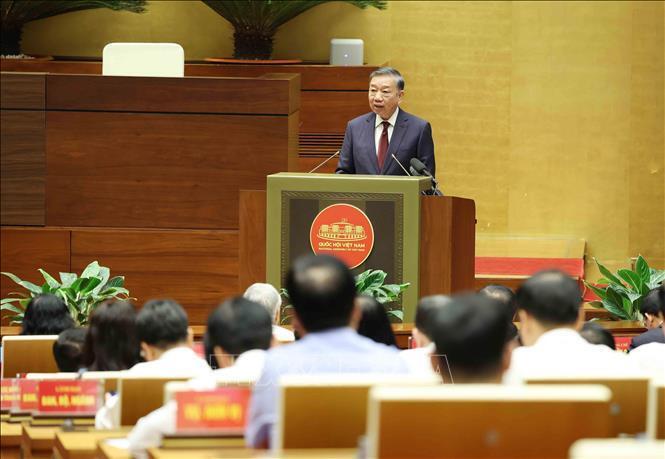 Tổng Bí thư, Chủ tịch nước Tô Lâm phát biểu chỉ đạo hội nghị. Ảnh: Phương Hoa/TTXVN
