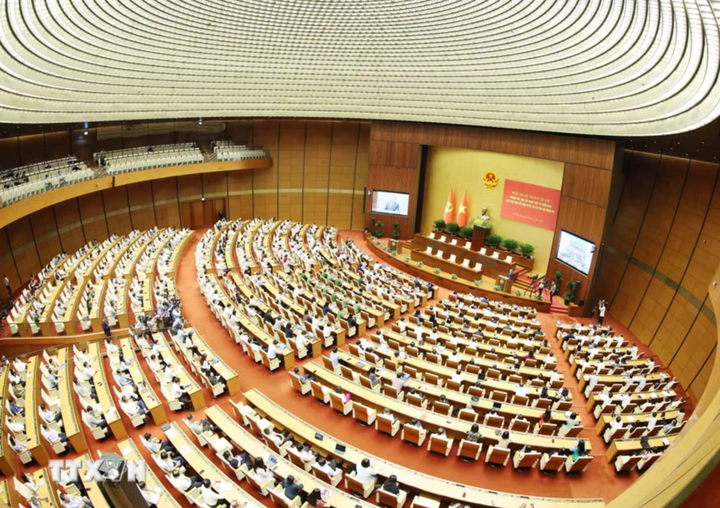 Toàn cảnh hội nghị tại phòng họp Diên Hồng, Nhà Quốc hội, Hà Nội. Ảnh: Phương Hoa/TTXVN