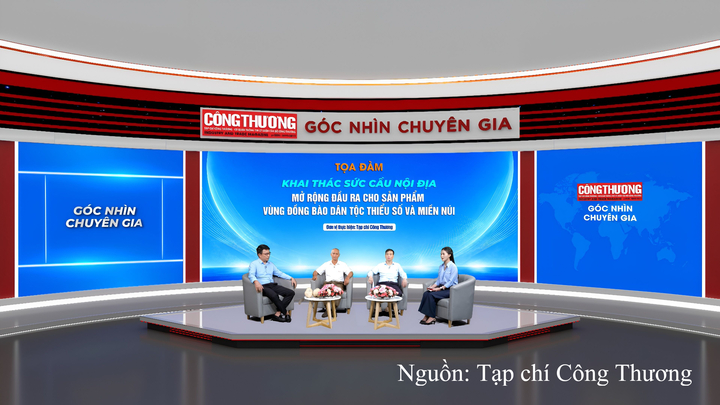 Toạ đàm “Khai thác sức cầu nội địa, mở rộng đầu ra cho sản phẩm vùng đồng bào dân tộc thiểu số và miền núi”.