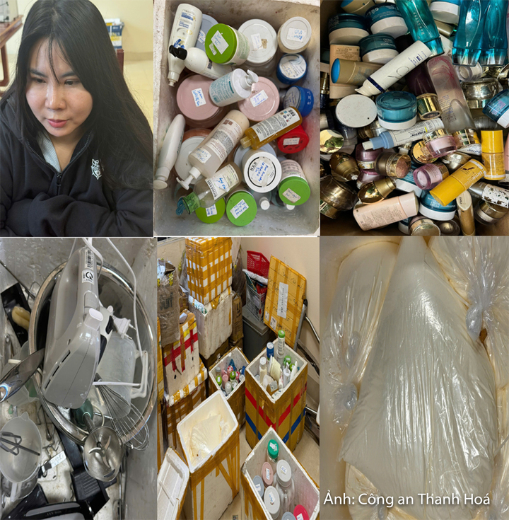 Đối tượng Nguyễn Thị Dung và số tang vật thu giữ