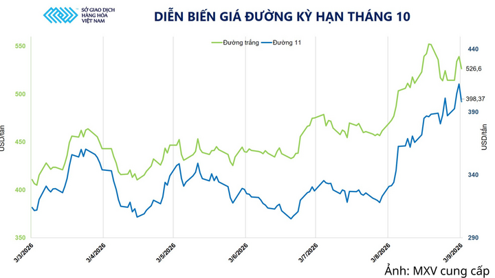 Diễn biến giá đồng kỳ hạn tháng 11.