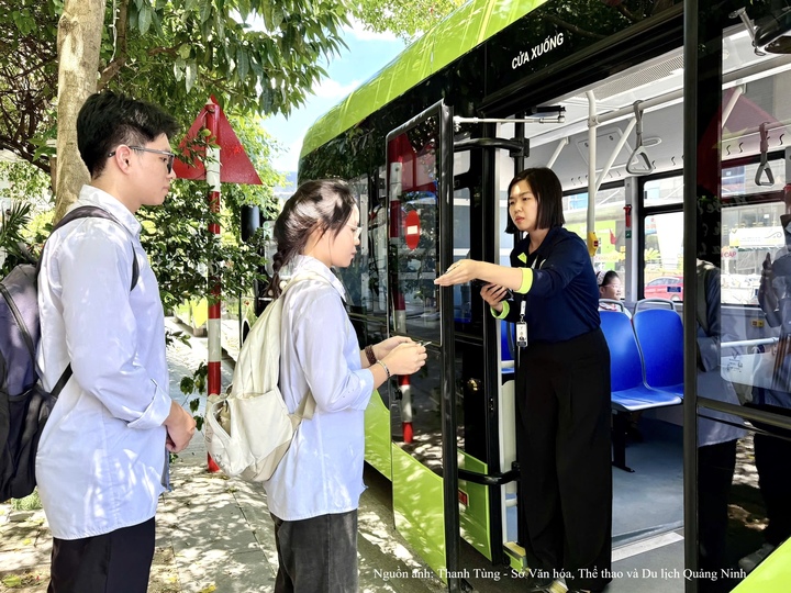 Thành phố Quảng Ninh khai trương một số tuyến xe buýt điện miễn phí cho học sinh từ năm học 2026-2027.