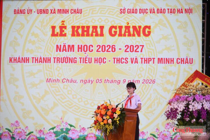Sáng 5/9 đã diễn ra lễ khai giảng tại trường liên cấp xã đảo Minh Châu.