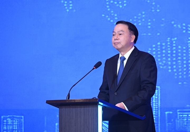 Đại diện các bộ, cộng đồng doanh nghiệp phát biểu tại Diễn đàn - Ảnh: chinhphu.vn/Đức Tuân