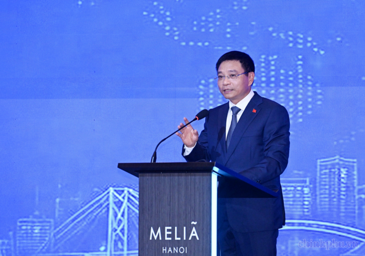 Phó Thủ tướng Nguyễn Văn Thắng đánh giá cao những đóng góp của cộng đồng doanh nghiệp hai nước thời gian qua - Ảnh: chinhphu.vn/Đức Tuân