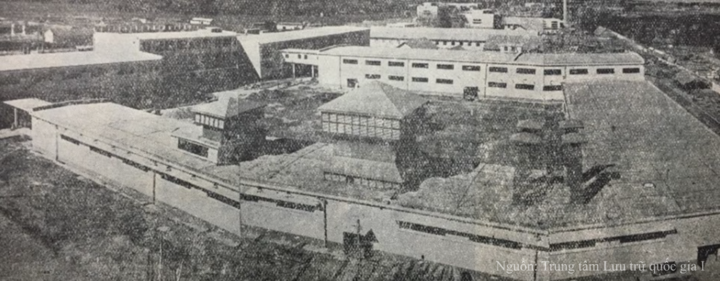 Toàn cảnh khu phố công nghiệp mới tập trung 3 nhà máy xà phòng, thuốc lá và cao su, năm 1959.