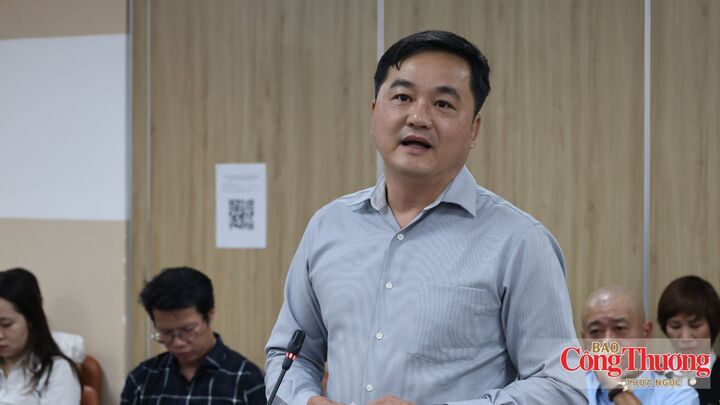 Giám đốc Sở Công Thương TP. Hồ Chí Minh Bùi Tá Hoàng Vũ phát biểu tại hội nghị.
