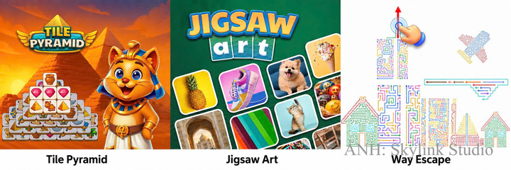 Danh mục sản phẩm game dòng Classic mang thương hiệu Việt do Skylink Studio phát triển phục vụ người chơi quốc tế. Nguồn ảnh: Skylink Studio