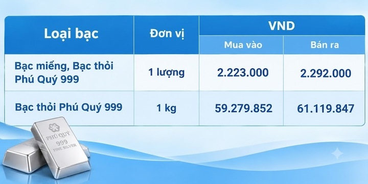 Giá bạc hôm nay 8/9/2026: Đồng loạt suy giảm - 2