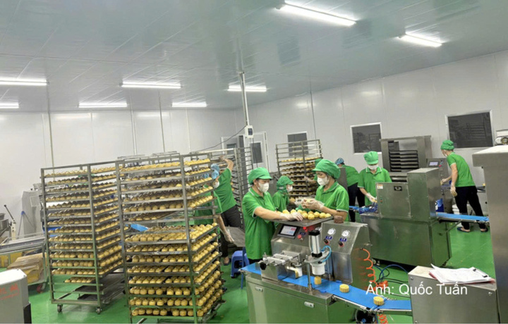 Cơ sở sản xuất bánh trung thu của Công ty Cổ phần Thực phẩm Sức khỏe Baker Baking Food.