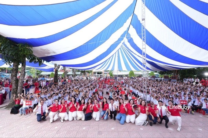 Toàn cảnh Trường Tiểu học Phúc Than (Mường Than, Lai Châu) trong ngày khai giảng năm học mới 2026 - 2027.