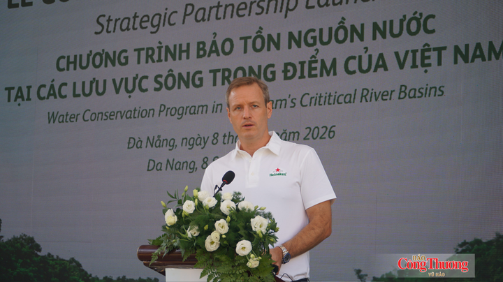 Ông Wietse Mutters, Tổng giám đốc điều hành HEINEKEN Việt Nam phát biểu tại chương trình.