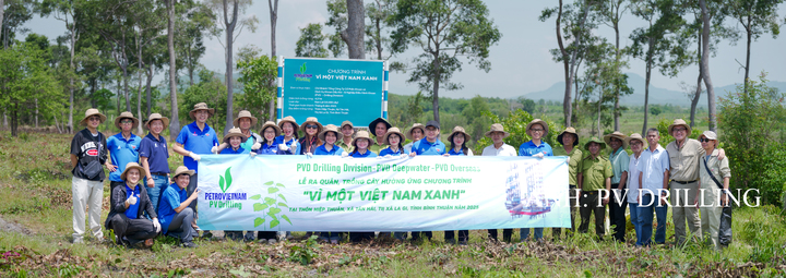 PV Drilling hưởng ứng tích cực chương trình “Vì một Việt Nam xanh”.