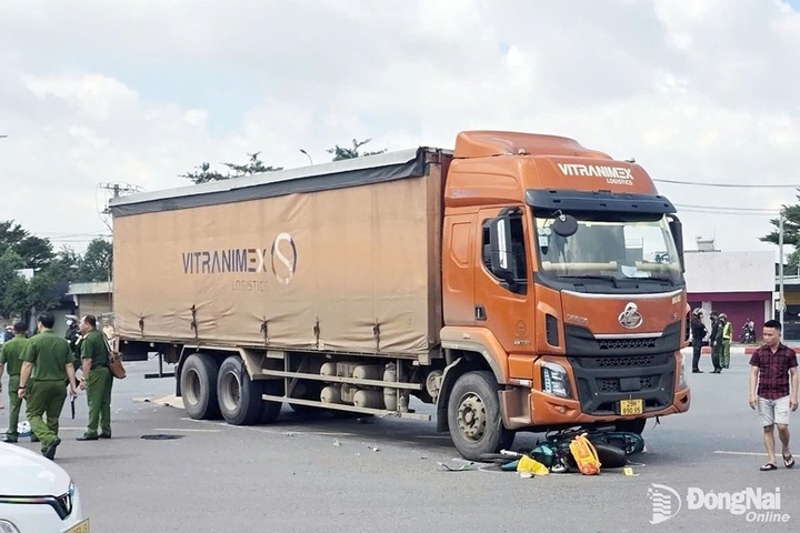 Hiện trường vụ tai nạn - Ảnh: Báo Đồng Nai