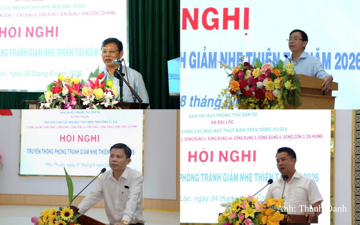 Lãnh đạo địa phương phát biểu tại các hội nghị.