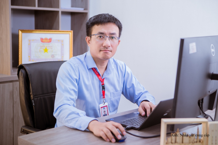 Anh Phan Việt Anh - Phó Chủ tịch Công đoàn, Trưởng Phòng Kỹ thuật - Sản xuất Công ty Dịch vụ Khí (DVK).