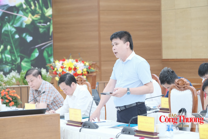 Ông Đỗ Nam Bình, Phó Cục trưởng Cục Công nghiệp phát biểu tại hội nghị.