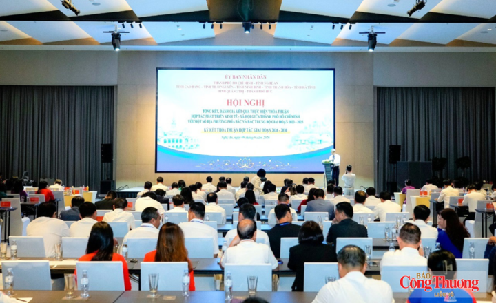 Hội nghị tổng kết Thỏa thuận hợp tác phát triển kinh tế - xã hội giữa TP. Hồ Chí Minh với một số địa phương phía Bắc và Bắc Trung Bộ giai đoạn 2023 - 2025, tổ chức tại Nghệ An ngày 9/9/2026