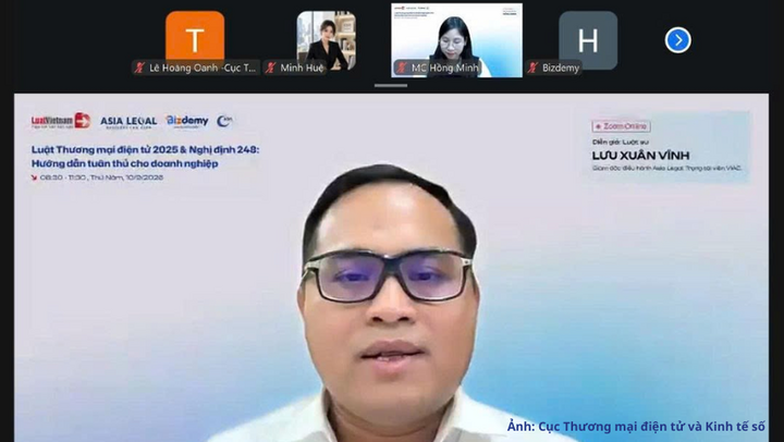 ThS. Luật sư Lưu Xuân Vĩnh phân tích về bảo vệ dữ liệu cá nhân và quản trị rủi ro trong thương mại điện tử.