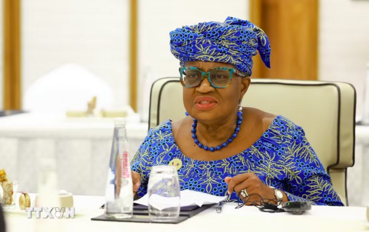 Bà Ngozi Okonjo-Iweala, Tổng Giám đốc Tổ chức Thương mại Thế giới (WTO) phát biểu. Ảnh: (Dương Giang/TTXVN)