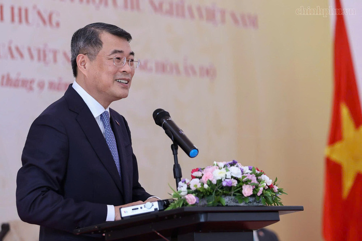 Thủ tướng Lê Minh Hưng nhấn mạnh cần đẩy mạnh ngoại giao kinh tế, ngoại giao công nghệ với Ấn Độ - Ảnh: chinhphu.vn/Nhật Bắc