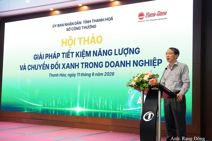Ông Lê Tiến Dũng – Phó Giám đốc Sở Công Thương Thanh Hóa phát biểu tại Hội thảo