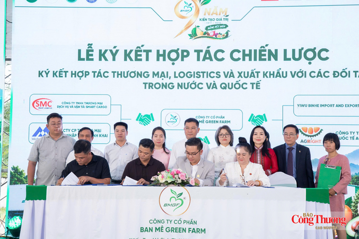 Công ty Cổ phần Ban Mê Green Farm ký kết các biên bản ghi nhớ và hợp đồng hợp tác chiến lược với các đối tác.