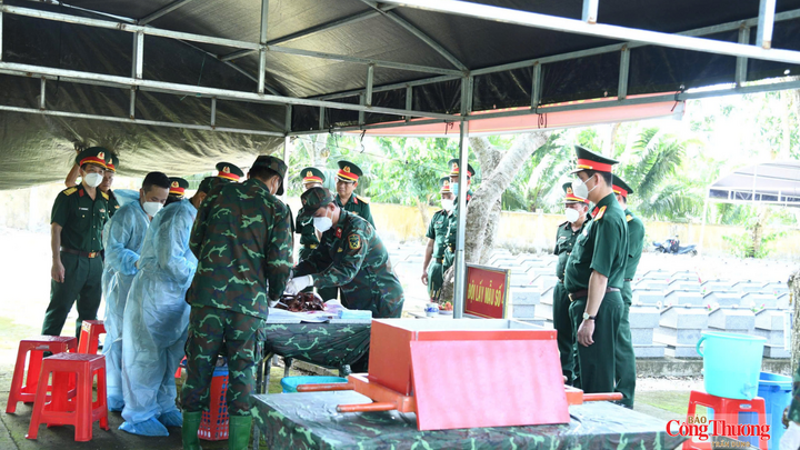 Lực lượng chức năng tỉnh Vĩnh Long khẩn trương lấy mẫu ADN hài cốt liệt sĩ tại các nghĩa trang, thực hiện Chiến dịch 500 ngày đêm