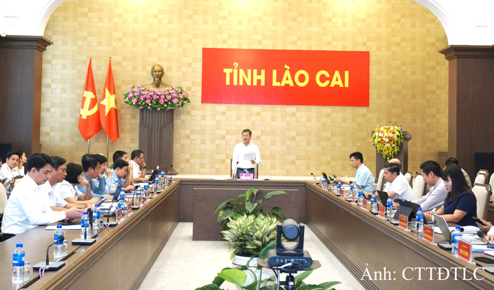 Lào Cai tổ chức Hội nghị triển khai nhiệm vụ trọng tâm 4 tháng cuối năm 2026 gắn với nội dung tăng cường quản lý thu ngân sách với hoạt động du lịch, dịch vụ, thương mại điện tử. Ảnh: CTTĐTLC