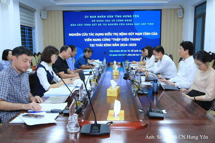 Hội đồng Khoa học và công nghệ chuyên ngành họp đánh giá, nghiệm thu đề tài