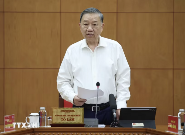 Tổng Bí thư, Chủ tịch nước Tô Lâm phát biểu chỉ đạo. Ảnh: Thống Nhất/TTXVN