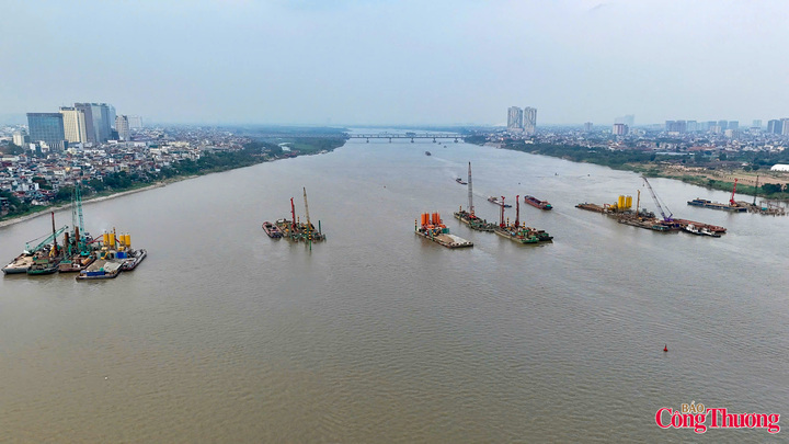 Dự án xây dựng cầu Trần Hưng Đạo. Ảnh: Nam Nguyễn