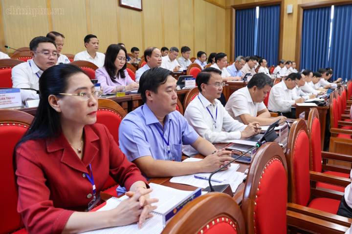 Các đồng chí Ủy viên Trung ương Đảng khoá XIV tham dự lớp học - Ảnh: chinhphu.vn/Nhật Bắc