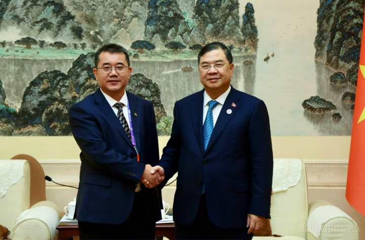 Phó Thủ tướng Thường trực Chính phủ Phạm Gia Túc tiếp ông Zhang Deliang, Phó Tổng Giám đốc Tập đoàn Xây dựng Năng lượng Trung Quốc (CEEC) - Ảnh: chinhphu.vn/Phương Nguyên