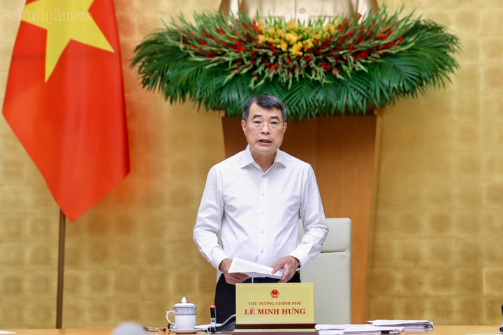 Thủ tướng Lê Minh Hưng phát biểu khai mạc Phiên họp - Ảnh: chinhphu.vn/Nhật Bắc