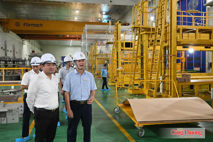 Đoàn công tác tham quan nhà máy tại EEMC.